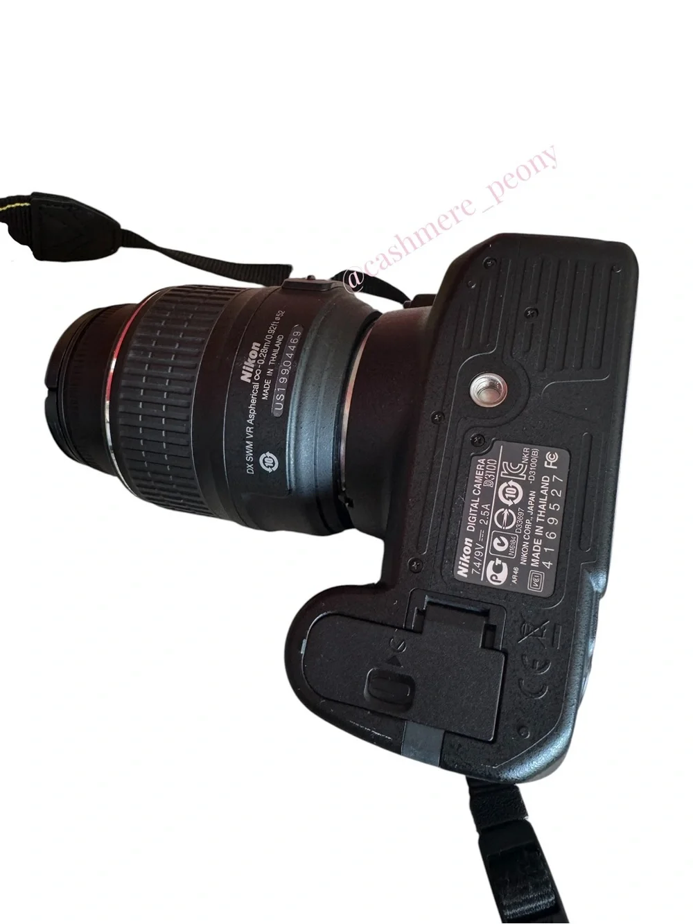 Nikon D3100 DSLR Camera Bundle AF Kit 18-55mm Lens Bag Manual Battery 32GBMemory